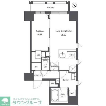 コンフォリア台東根岸の物件間取画像